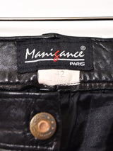 ブラック レザーパンツ W32