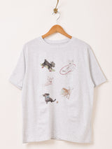 犬 プリントTシャツ
