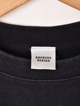 【2色展開】Backers プリント スウェットシャツ「NO MERCY」