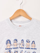 【2色展開】 プリント スウェットシャツ「Sexy Girl」