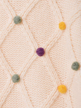 Elcamino ポンポンデザイン セーター