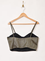 ゴールド×ブラック ビスチェ