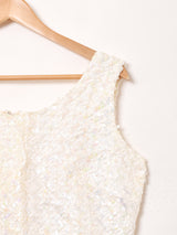 スパンコール ノースリーブ トップス