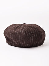 【2色展開】ピンストライプ柄 キャスケット