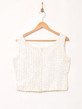 スパンコール ノースリーブ トップス