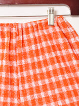ギンガムチェック パイル地 ショートパンツ
