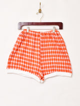 ギンガムチェック パイル地 ショートパンツ