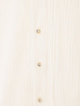 シアー レース 長袖ブラウス