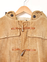 フード付き コーデュロイ ダッフルコート