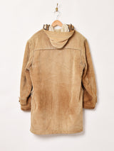 フード付き コーデュロイ ダッフルコート