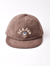 【2色展開】刺繍入り コットンキャップ 「SEASON」