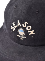 【2色展開】刺繍入り コットンキャップ 「SEASON」