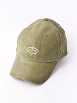 【3色展開】刺繍入り コーデュロイキャップ 「mine」