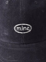 【3色展開】刺繍入り コーデュロイキャップ 「mine」