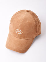 【3色展開】刺繍入り コーデュロイキャップ 「mine」