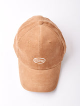 【3色展開】刺繍入り コーデュロイキャップ 「mine」