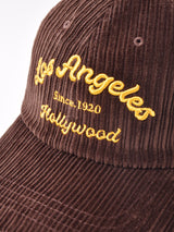 コーデュロイ 刺繍入り キャップ「Los Angels」