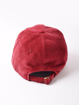 【2色展開】刺繍入り コーデュロイキャップ 「BOSTON」