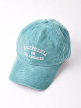 【2色展開】刺繍入り コーデュロイキャップ 「CALIFORNIA」