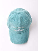 【2色展開】刺繍入り コーデュロイキャップ 「CALIFORNIA」