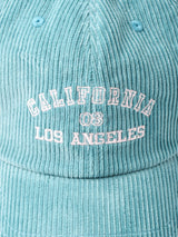 【2色展開】刺繍入り コーデュロイキャップ 「CALIFORNIA」