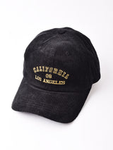 【2色展開】刺繍入り コーデュロイキャップ 「CALIFORNIA」