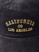 【2色展開】刺繍入り コーデュロイキャップ 「CALIFORNIA」