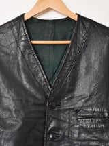 ノーカラー レザージャケット