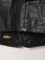 ノーカラー レザージャケット