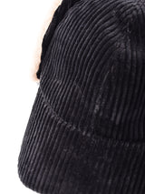 【3色展開】コーデュロイ フェイクファー イヤーマフキャップ