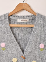【2色展開】Elcamino フラワー刺繍 ニットベスト