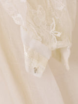 70's Made in USA "GUNNE SAX" 花柄レース ロングドレス