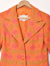 花柄 ジャケット パンツ W28 セットアップ