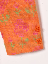 花柄 ジャケット パンツ W28 セットアップ