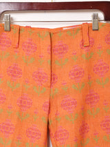 花柄 ジャケット パンツ W28 セットアップ