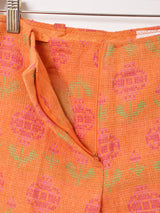 花柄 ジャケット パンツ W28 セットアップ