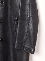 ダブルブレスト レザーコート