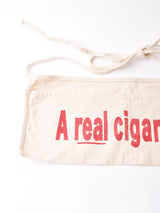 プリント ワークエプロン 「A real cigarette」