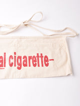 プリント ワークエプロン 「A real cigarette」