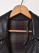 ダブルブレスト レザーコート