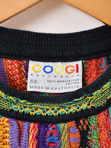 90's "COOGI" 3D Cotton Knit Sweater