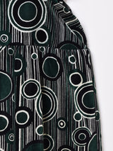 Emerald Motel 総柄 ノースリーブ ベロアドレス