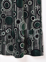 Emerald Motel 総柄 ノースリーブ ベロアドレス