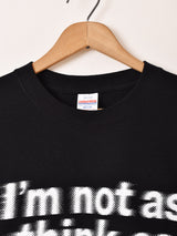 【2色展開】 プリント ロングスリーブTシャツ「I'm not」