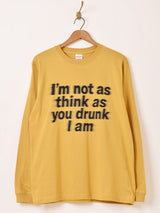 【2色展開】 プリント ロングスリーブTシャツ「I'm not」