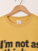【2色展開】 プリント ロングスリーブTシャツ「I'm not」