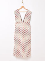 【3色展開】Meridian 花柄 ジャカード織り ノースリーブドレス