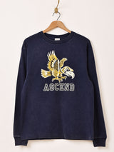 【2色展開】Backers プリント ロングスリーブTシャツ「ASCEND」