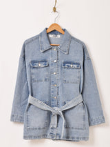 Elcamino ベルト付き カバーオール デニムジャケット