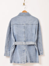 Elcamino ベルト付き カバーオール デニムジャケット